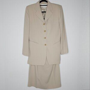 NWT Evan-Picone Women's Sand/Cobblest Serenade Suit Size 8